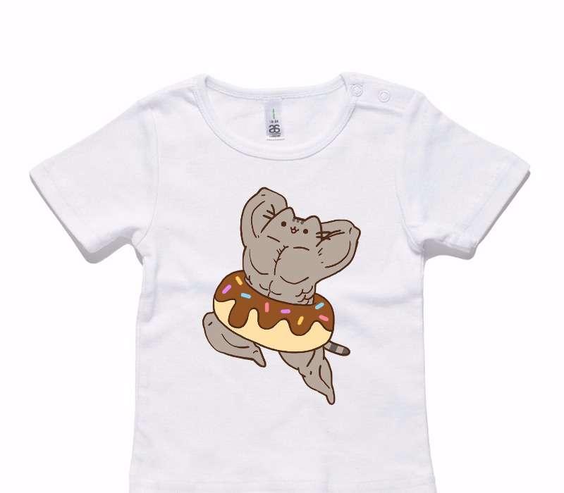 Custom AS Colour White Baby T-Shirt