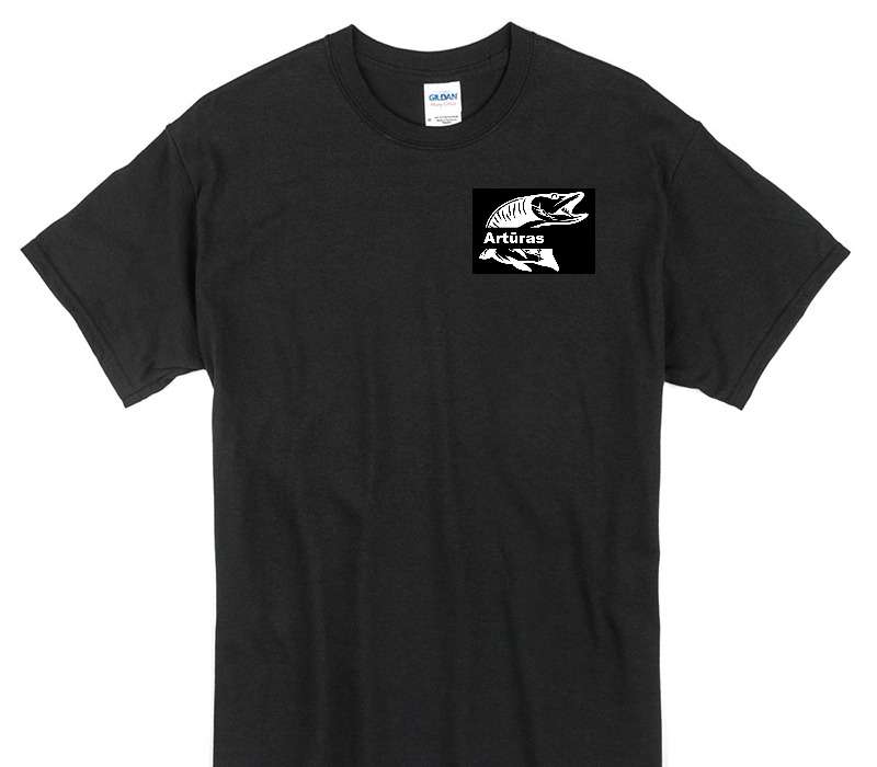 Custom Gildan 100% Cotton Black T-Shirt