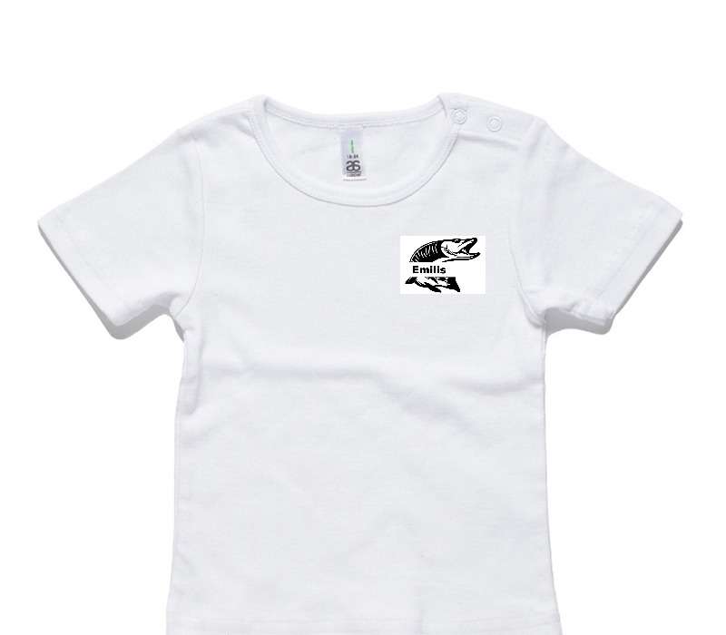 Custom AS Colour White Baby T-Shirt