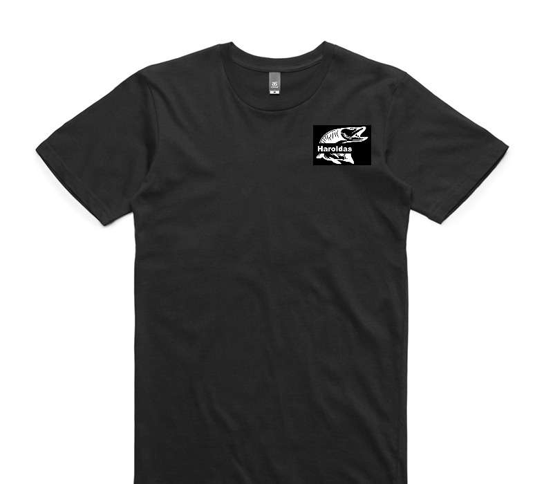Custom AS Colour 100% Cotton Black T-Shirt