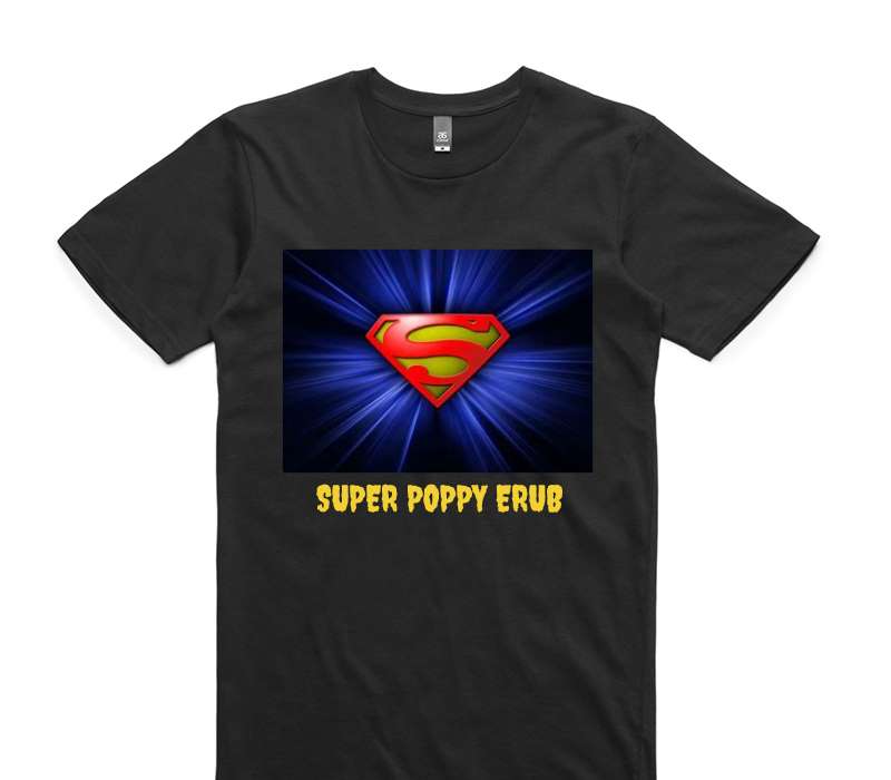 Custom AS Colour 100% Cotton Black T-Shirt