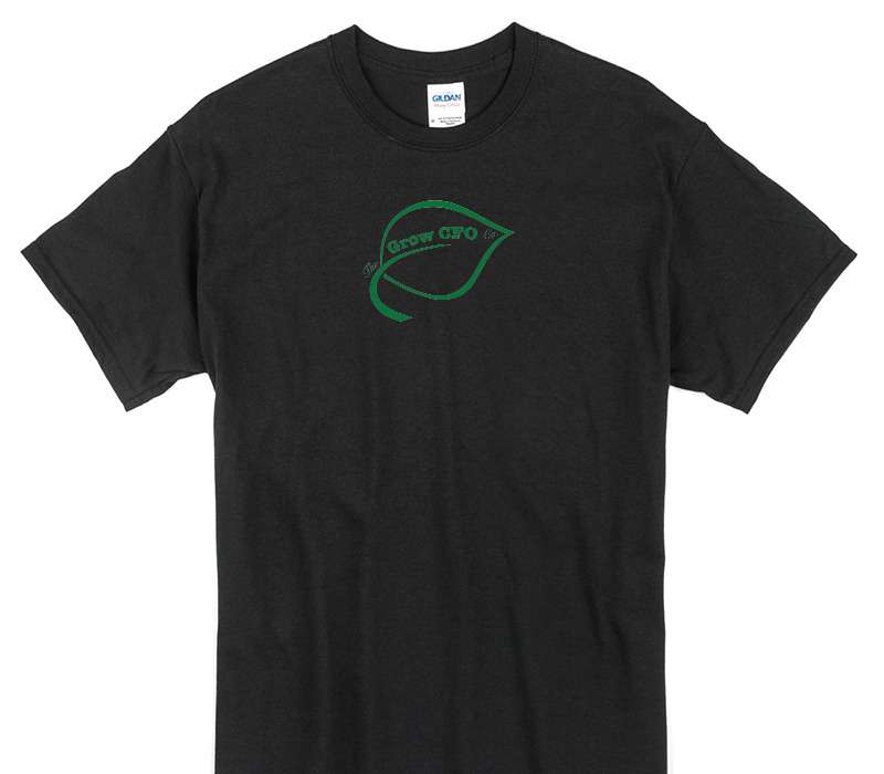 Custom Gildan 100% Cotton Black T-Shirt