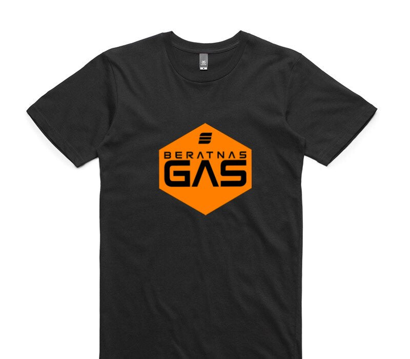 Custom AS Colour 100% Cotton Black T-Shirt