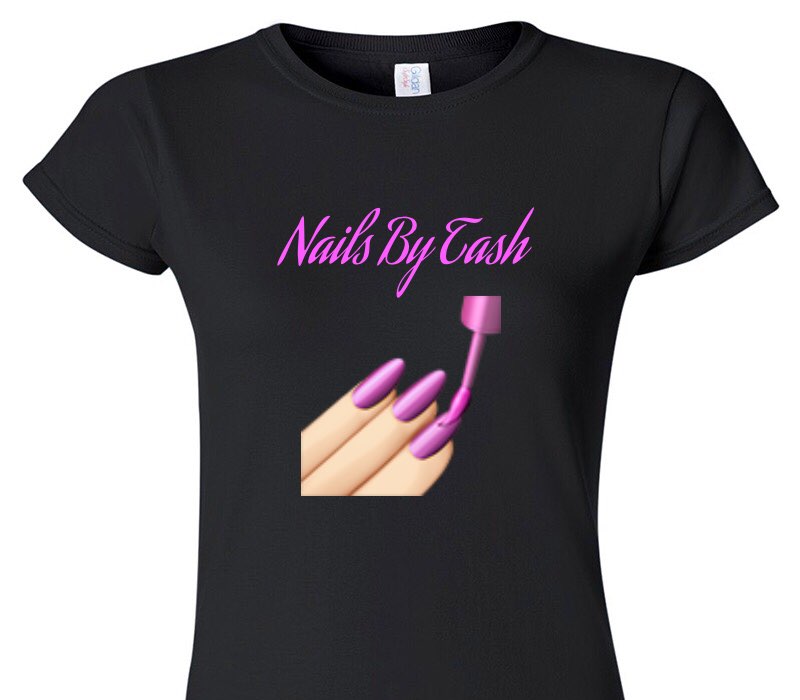 Custom Womens Soft Style 100% Cotton Black T-Shirt
