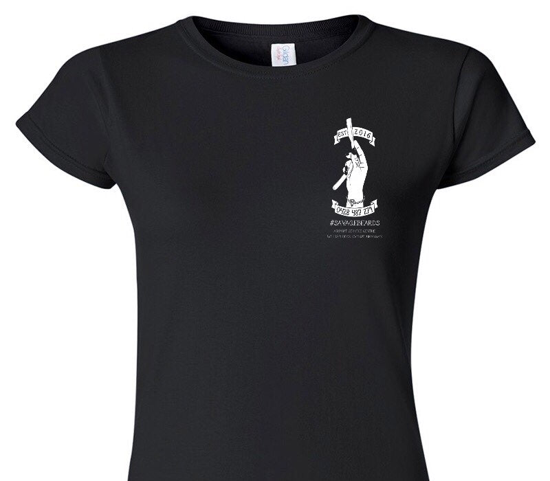 Custom Womens Soft Style 100% Cotton Black T-Shirt
