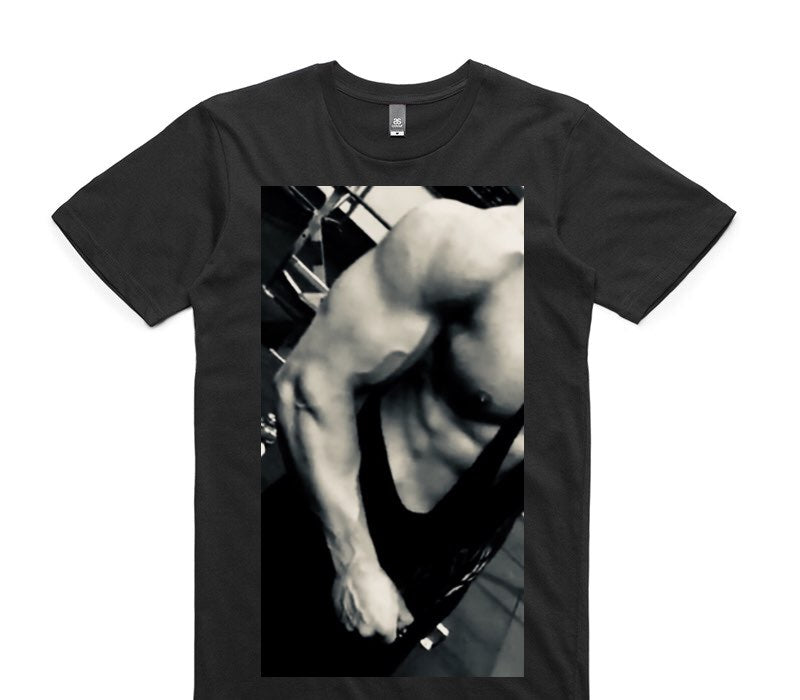 Custom AS Colour 100% Cotton Black T-Shirt