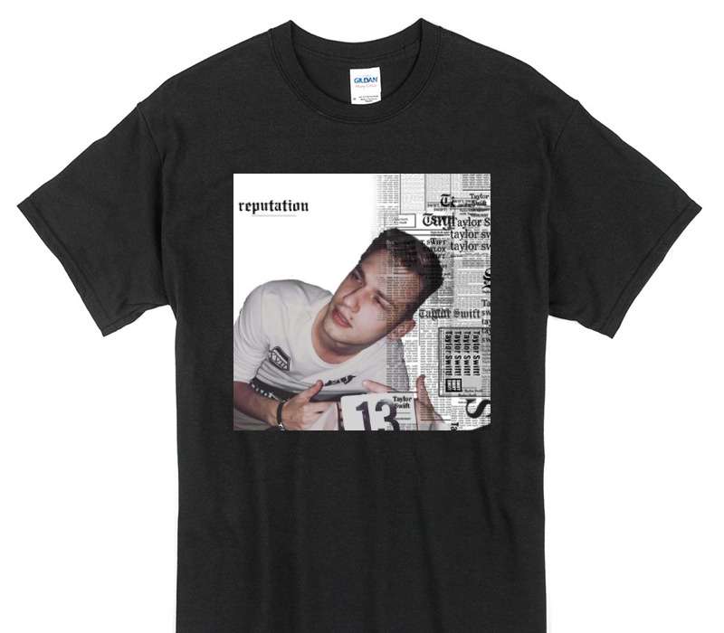Custom Gildan 100% Cotton Black T-Shirt