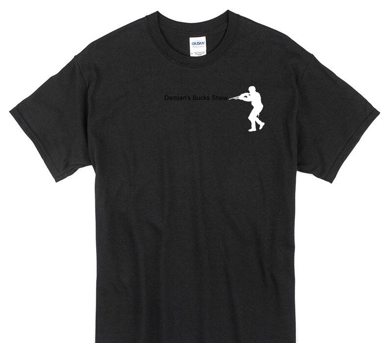Custom Gildan 100% Cotton Black T-Shirt
