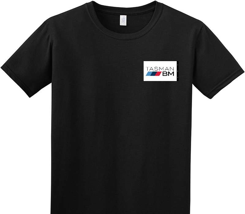Custom Adult Soft Style 100% Cotton Black T-Shirt