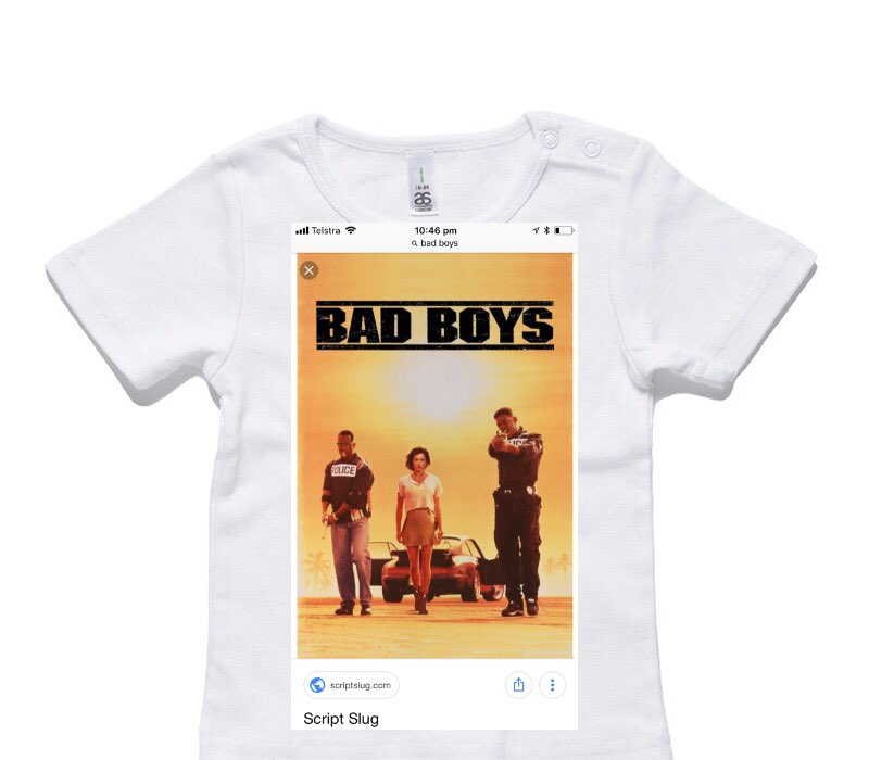 Custom AS Colour White Baby T-Shirt