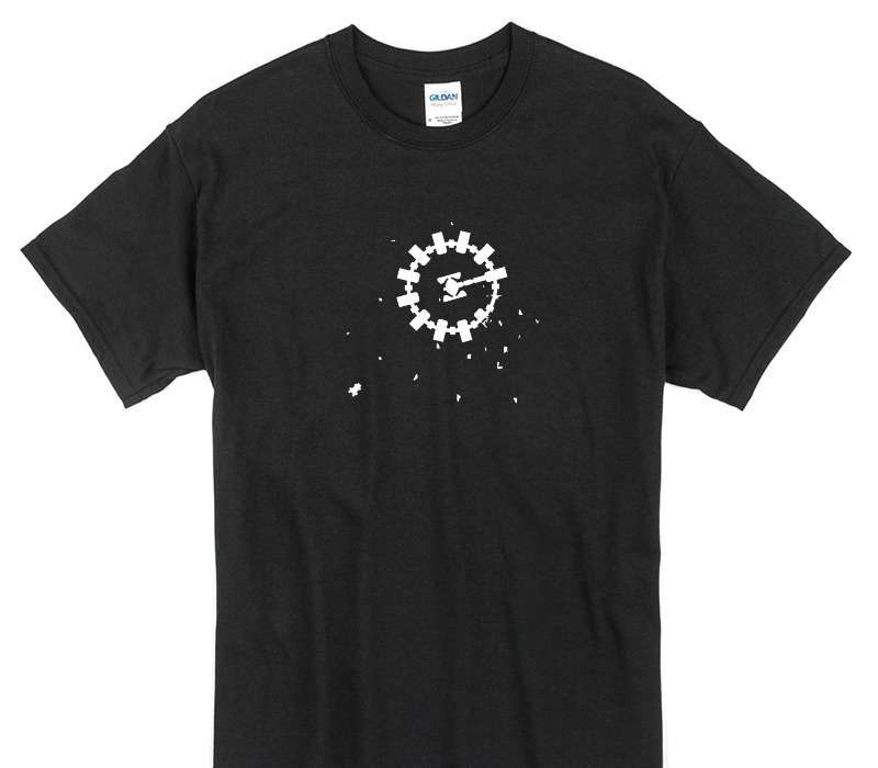 Custom Gildan 100% Cotton Black T-Shirt