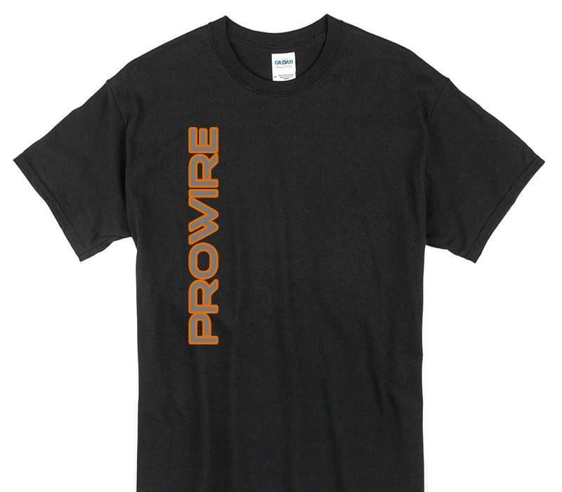 Custom Gildan 100% Cotton Black T-Shirt