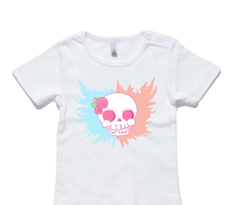 Custom AS Colour White Baby T-Shirt