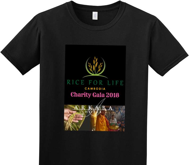 Custom Adult Soft Style 100% Cotton Black T-Shirt