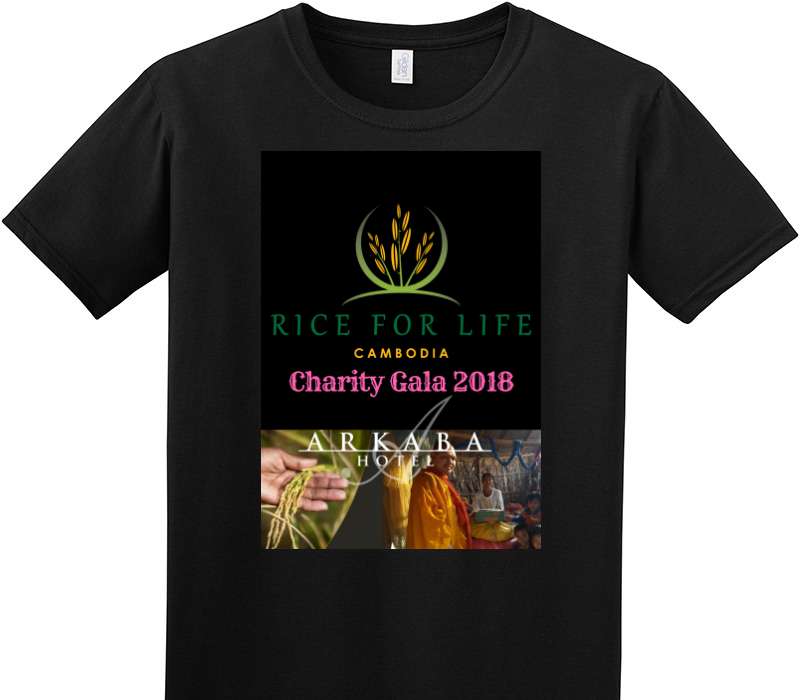Custom Adult Soft Style 100% Cotton Black T-Shirt