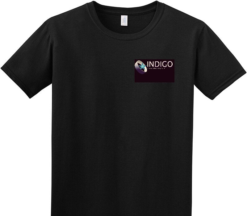 Custom Adult Soft Style 100% Cotton Black T-Shirt