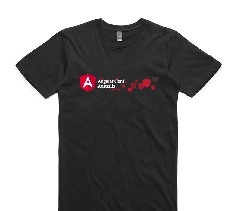 Custom AS Colour 100% Cotton Black T-Shirt