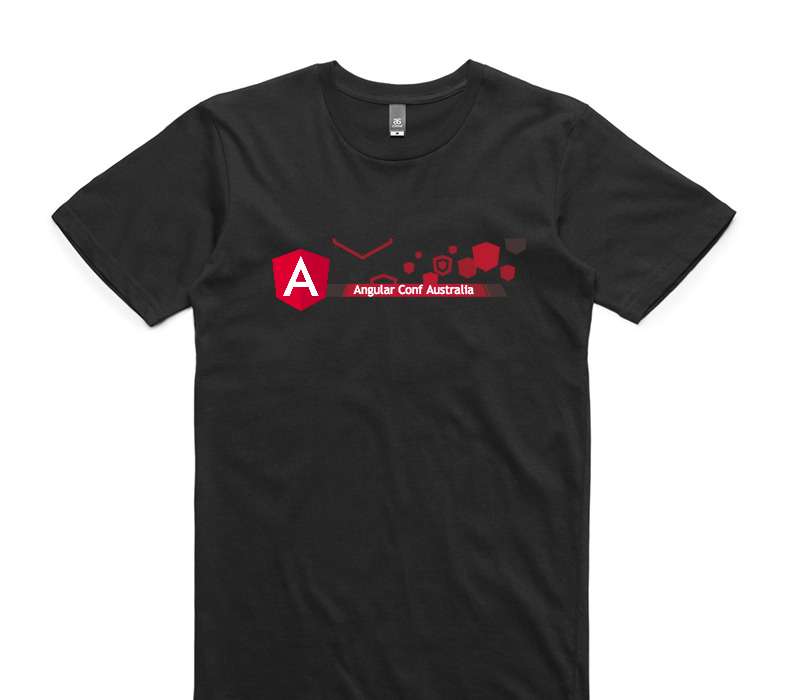 Custom AS Colour 100% Cotton Black T-Shirt