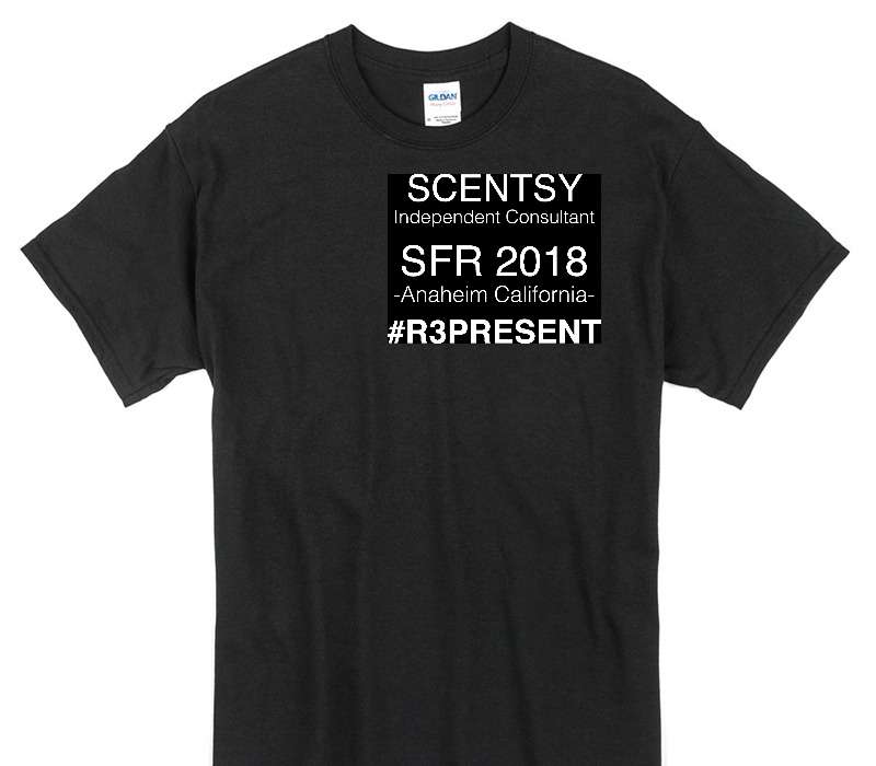 Custom Gildan 100% Cotton Black T-Shirt