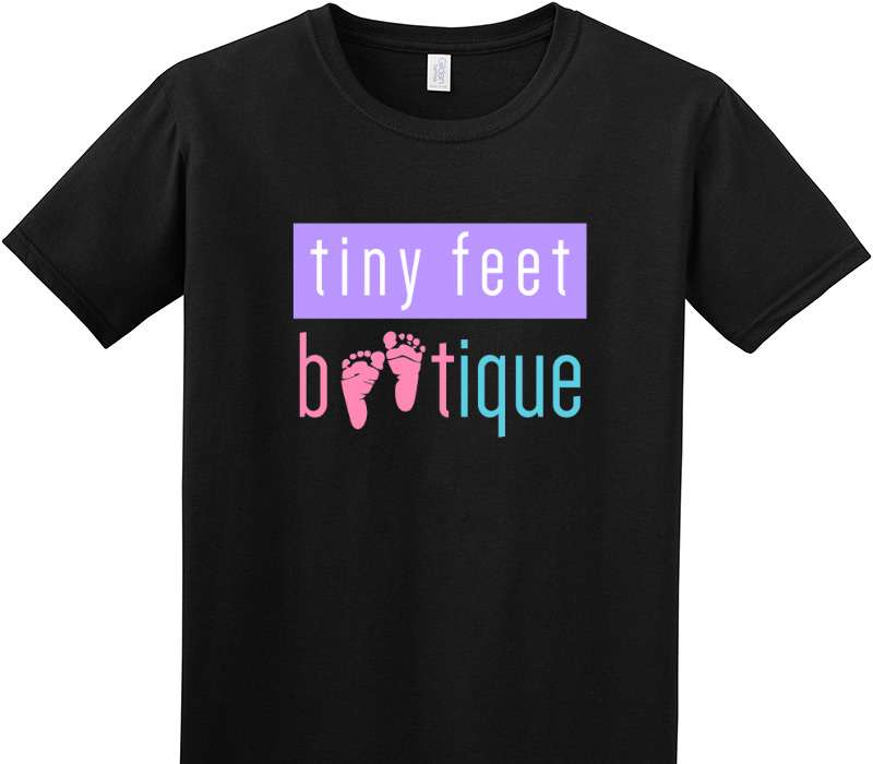 Custom Adult Soft Style 100% Cotton Black T-Shirt