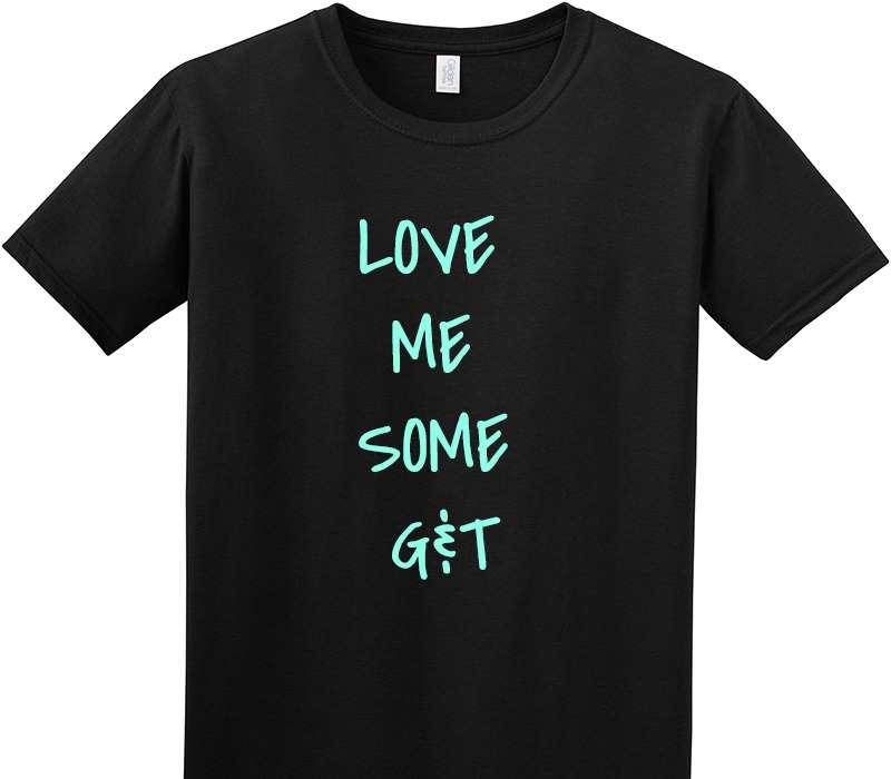 Custom Adult Soft Style 100% Cotton Black T-Shirt