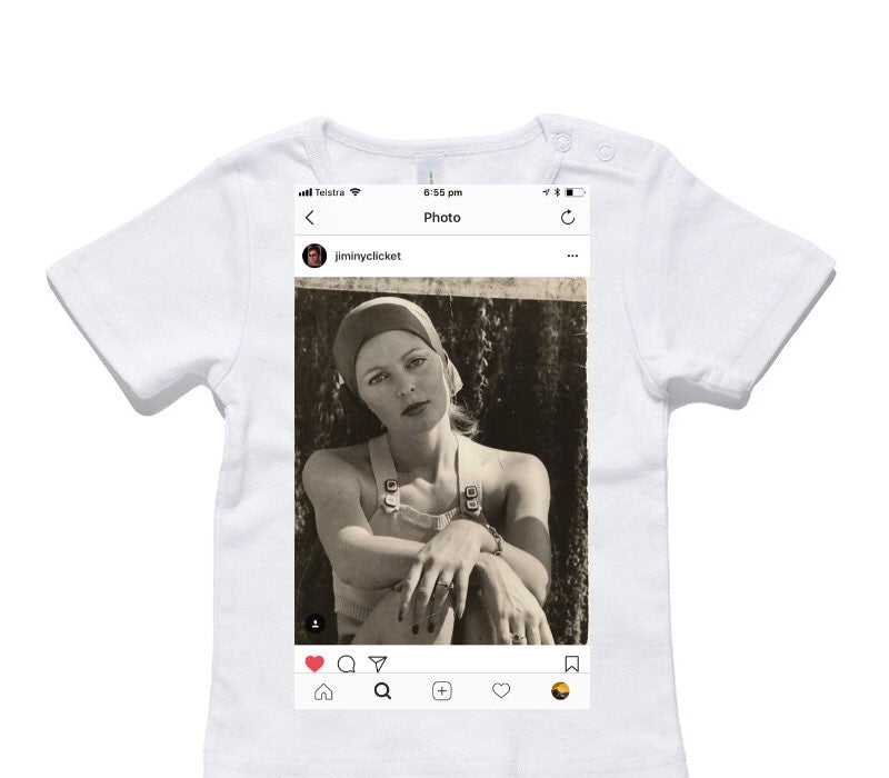 Custom AS Colour White Baby T-Shirt