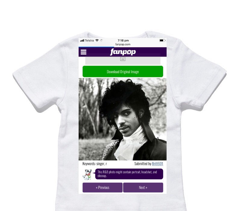 Custom AS Colour White Baby T-Shirt