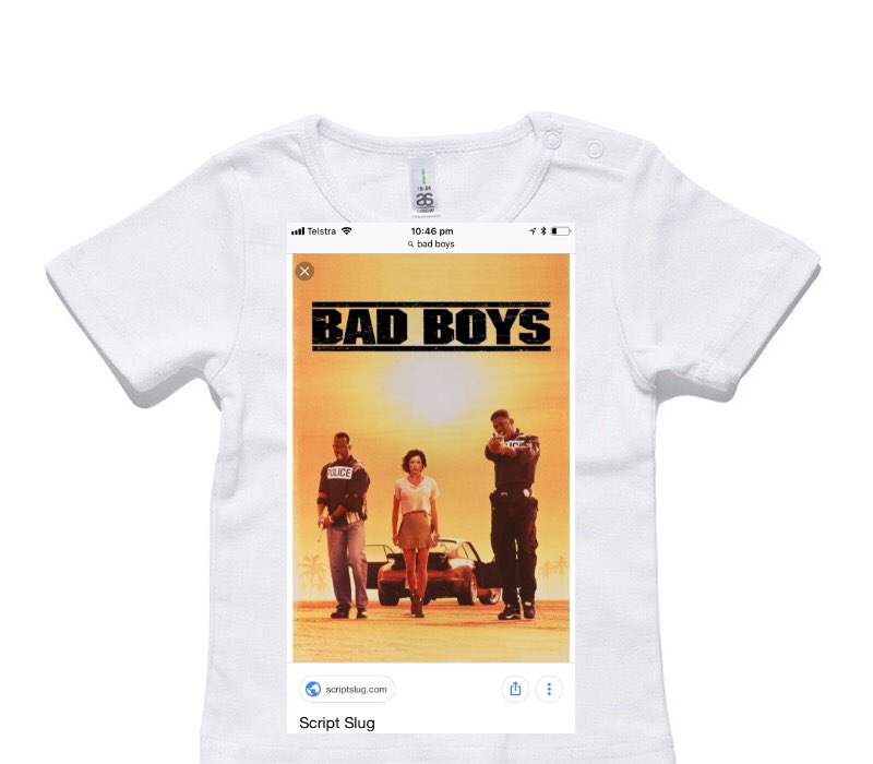 Custom AS Colour White Baby T-Shirt
