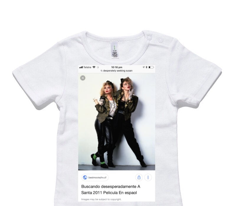 Custom AS Colour White Baby T-Shirt