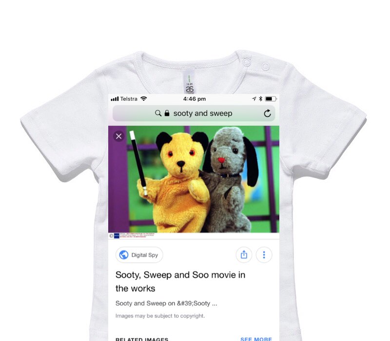 Custom AS Colour White Baby T-Shirt