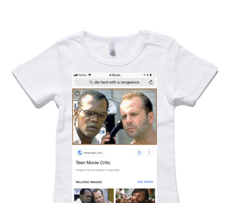 Custom AS Colour White Baby T-Shirt