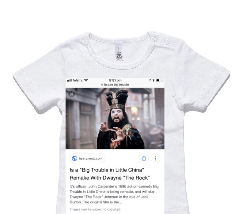 Custom AS Colour White Baby T-Shirt