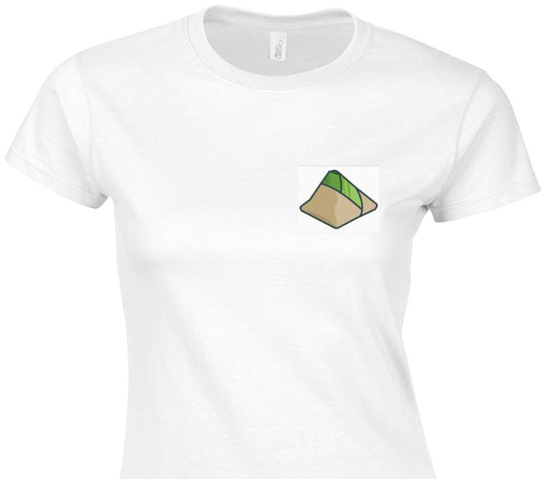 Custom Womens Soft Style 100% Cotton White T-Shirt