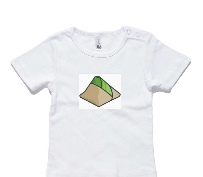 Custom AS Colour White Baby T-Shirt