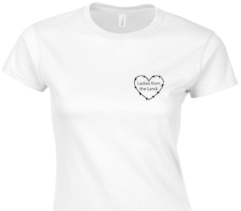 Custom Womens Soft Style 100% Cotton White T-Shirt