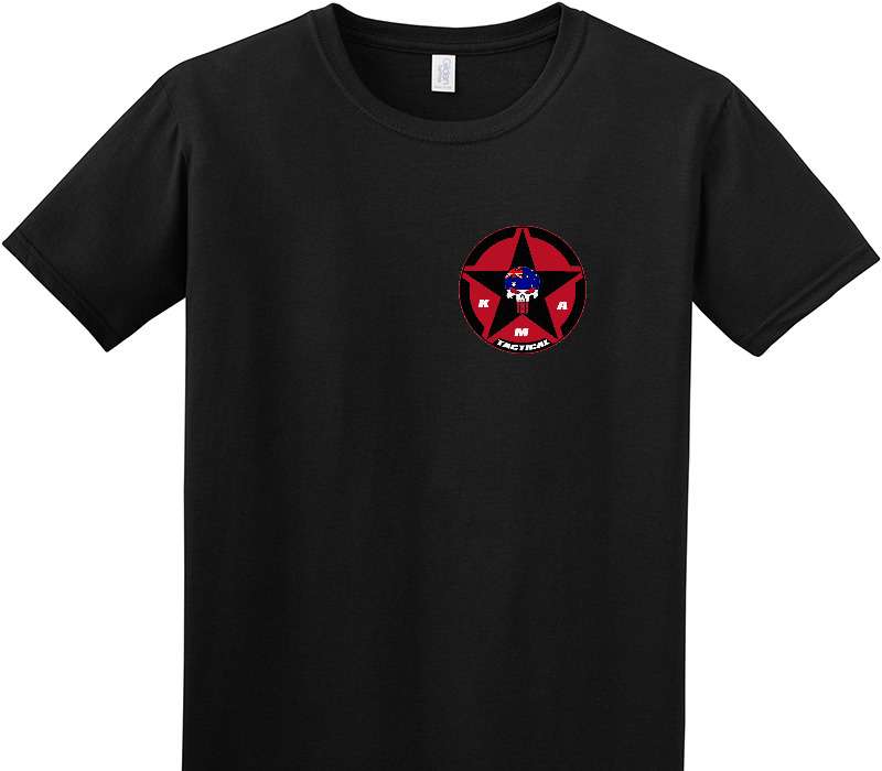 Custom Adult Soft Style 100% Cotton Black T-Shirt