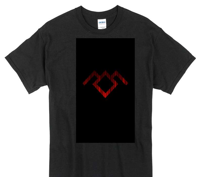 Custom Gildan 100% Cotton Black T-Shirt
