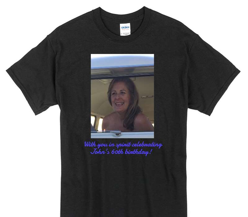 Custom Gildan 100% Cotton Black T-Shirt