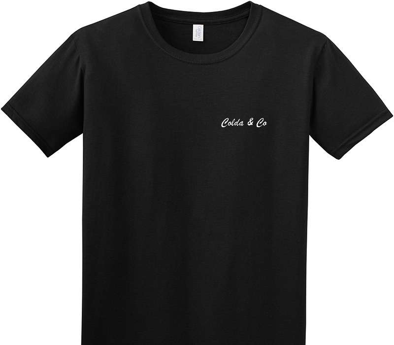 Custom Adult Soft Style 100% Cotton Black T-Shirt