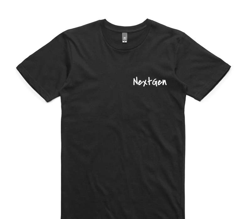 Custom AS Colour 100% Cotton Black T-Shirt