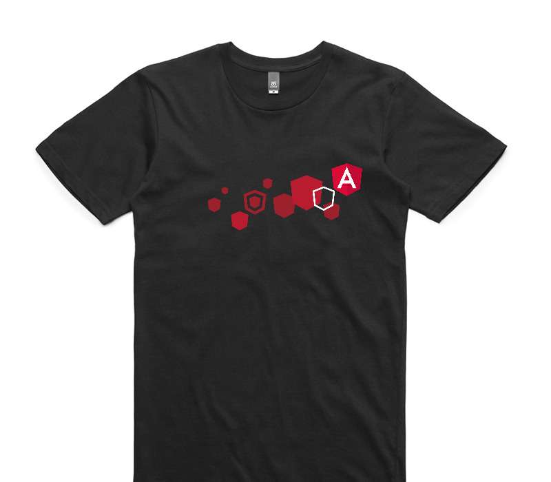 Custom AS Colour 100% Cotton Black T-Shirt