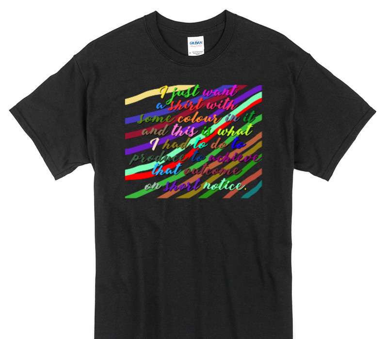 Custom Gildan 100% Cotton Black T-Shirt
