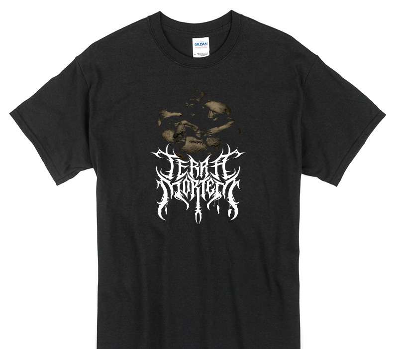 Custom Gildan 100% Cotton Black T-Shirt