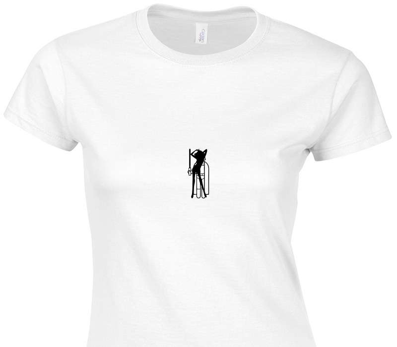 Custom Womens Soft Style 100% Cotton White T-Shirt