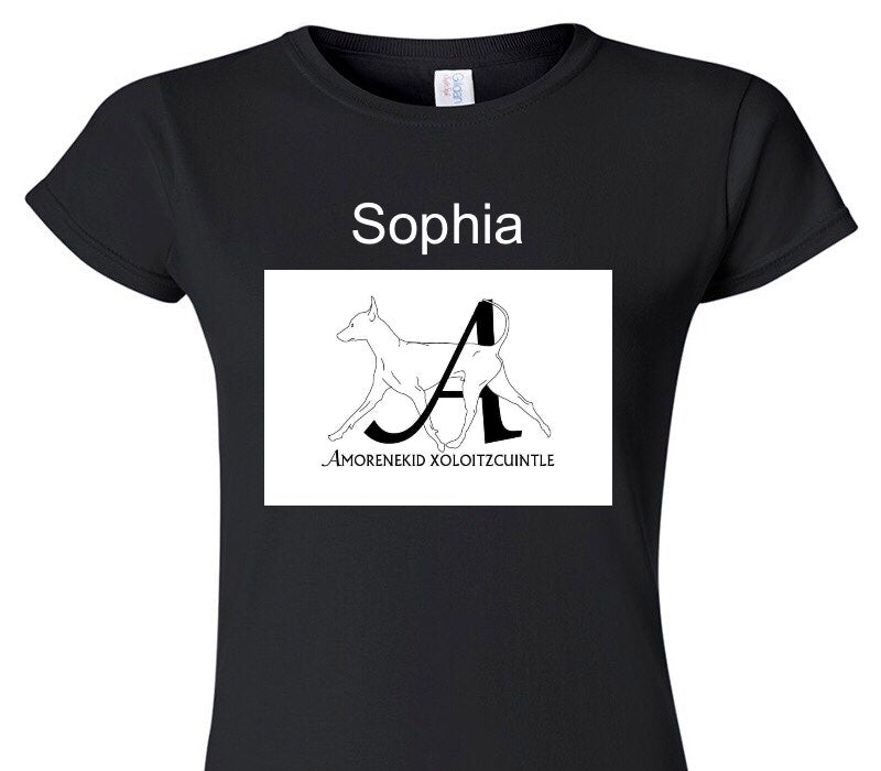 Custom Womens Soft Style 100% Cotton Black T-Shirt