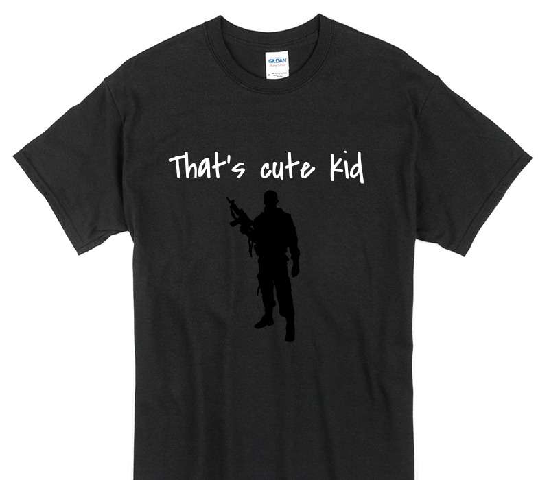Custom Gildan 100% Cotton Black T-Shirt
