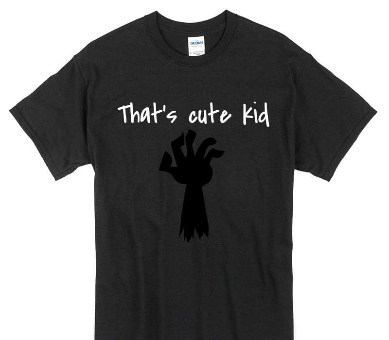 Custom Gildan 100% Cotton Black T-Shirt
