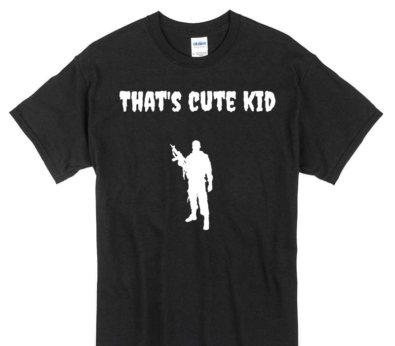 Custom Gildan 100% Cotton Black T-Shirt