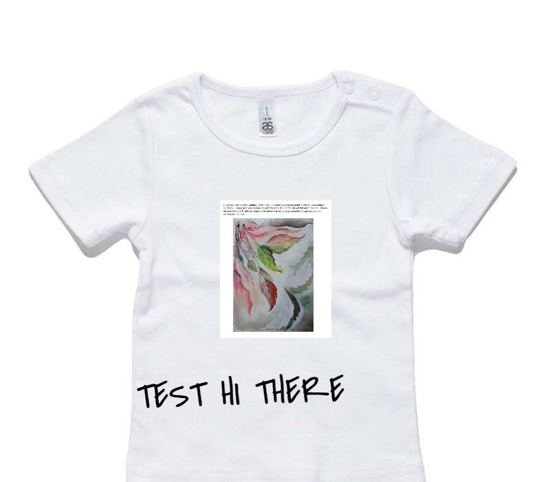Custom AS Colour White Baby T-Shirt