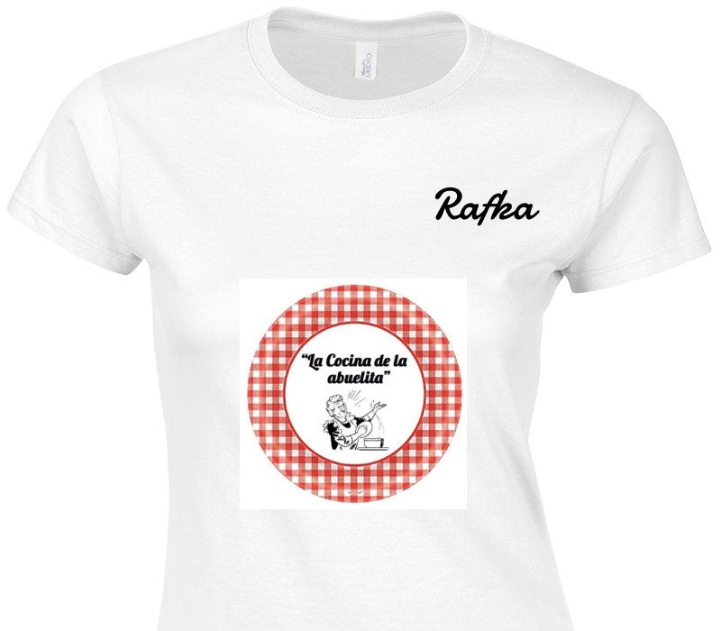 Custom Womens Soft Style 100% Cotton White T-Shirt